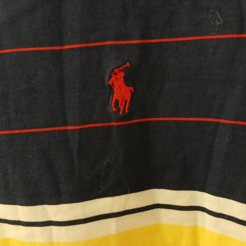 Polo Golf Ralph Lauren Mock Neck Quarter-Zip Bold Colorblock Statement Medium
